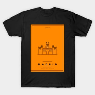 Madrid Minimal Poster T-Shirt